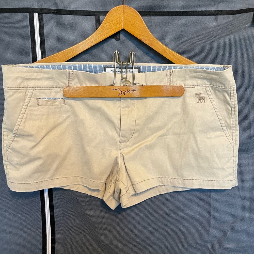 Abercrombie & Fitch Tan Shorts Casual Cotton